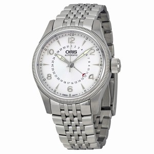Oris Silver Automatic Watch #01-754-7679-4061-07-8-20-30 (Men Watch)