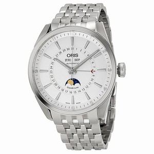 Oris Silver Automatic Watch #01-915-7643-4051-07-8-21-80 (Men Watch)