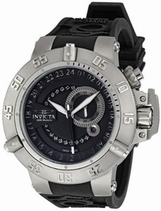 Invicta Black Dial Unidirectional Stainless Steel Band Watch #0325 (Men Watch)