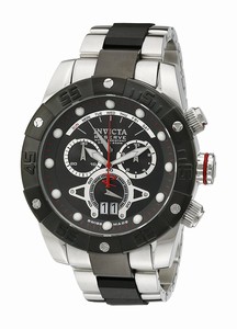 Invicta Black Dial Chronograph Luminous Screw-down-crown Water-resistant Watch #0329 (Men Watch)