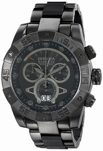 Invicta Black Dial Stainless Steel Band Watch #0334 (Men Watch)