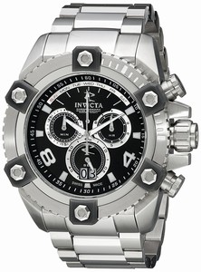 Invicta Black Dial Stainless Steel Band Watch #0335 (Men Watch)