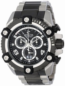 Invicta Black Dial Stainless Steel Band Watch #0339 (Men Watch)