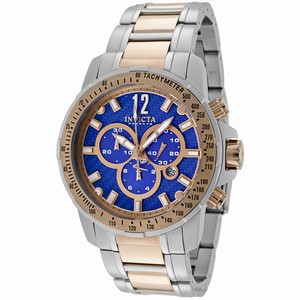 Invicta Blue Dial Stainless Steel Band Watch #0348 (Men Watch)