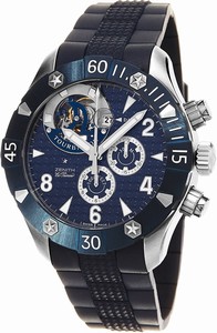 Zenith Swiss automatic Dial color Blue Watch # 03.0529.4035/51.R674 (Men Watch)
