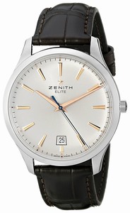 Zenith Swiss-Automatic Dial color Silver Watch # 03.2020.670/01.c498 (Men Watch)