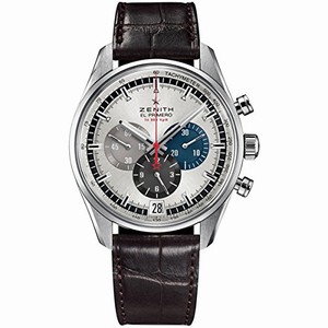 Zenith Automatic Dial color Silver Watch # 03.2040.400/69.C494 (Men Watch)
