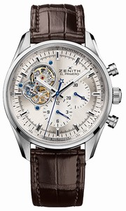 Zenith Chronomaster El Primero Open Chronograph Brown Leather Watch# 03.2040.4061/01.C494 (Men Watch)