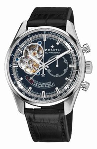 Zenith Swiss Automatic Black Watch #03.2080.4021/21.C496 (Men Watch)