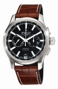 Zenith Swiss automatic Dial color Black Watch # 03.2117.4002/23.C704 (Men Watch)