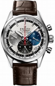 Zenith El Primero Automatic Chronograph Date Brown Leather Watch # 03.2150.400/69.C713 (Men Watch)