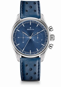 Zenith Automatic Chronograph Blue Leather Watch# 03.2150.4069/51.C805 (Men Watch)