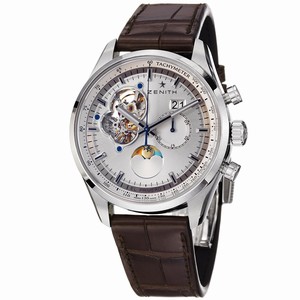 Zenith Automatic Dial color Silver Watch # 03.2160.4047/01.C713 (Men Watch)