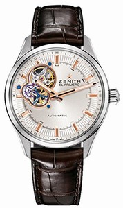 Zenith Automatic Dial color Silver Sunray with Skeletal Display Watch # 03.2170.4613/01.C713 (Men Watch)
