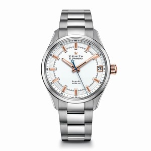 Zenith Automatic Dial color White Watch # 03.2171.4650/01.M2170 (Men Watch)