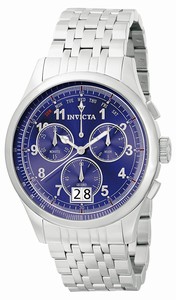 Invicta Blue Dial Stainless Steel Band Watch #0417 (Men Watch)