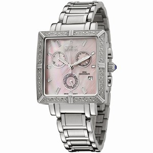 Invicta Mother Of Pearl Dial Stainless Steel Band Watch #0452 (Women Watch)