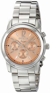 Invicta Orange Dial Measures Seconds Watch #0462 (Women Watch)