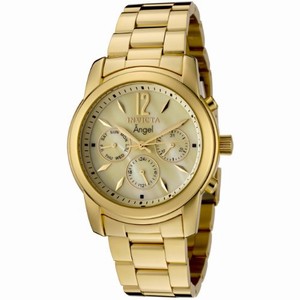 Invicta Swiss Quartz Gold-plated Stainless Steel Watch #0466 (Watch)