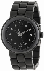 Movado Swiss quartz Dial color Black Watch # 0606693 (Women Watch)