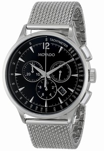 Movado Swiss quartz Dial color Black Watch # 0606803 (Men Watch)