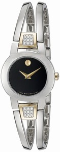 Movado Swiss quartz Dial color Black Watch # 0606894 (Women Watch)