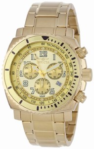 Invicta Swiss Quartz Gold-plated Stainless Steel Watch #0619 (Watch)