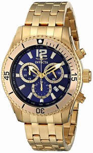 Invicta Blue Dial Stainless Steel Band Watch #0623 (Men Watch)