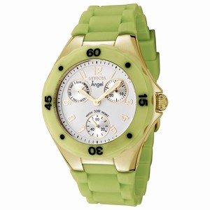 Invicta White Dial Rubber Watch #0709 (Women Watch)