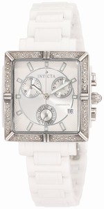 Invicta Silver Dial Chronograph Luminous Timer Measures Seconds Watch #0719 (Women Watch)