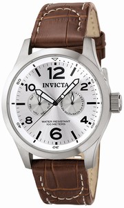Invicta I Force Quartz Day Date Brown Leather Watch # 0765 (Men Watch)