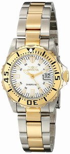 Invicta White Dial Stainless Steel Band Watch #0782 (Women Watch)