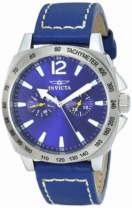 Invicta Blue Dial Second-hand Water-resistant Watch #0854 (Men Watch)