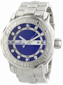 Invicta Blue Dial Stainless Steel Band Watch #0885 (Men Watch)