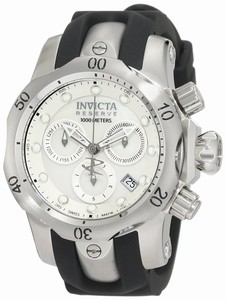 Invicta White Mother Of Pearl Dial Chronograph Luminous Stop-watch Watch #0953 (Women Watch)