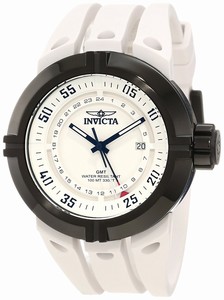 Invicta I Force Quartz Analog Date White Polyurethane Watch # 10072 (Men Watch)