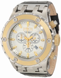 Invicta Beige Dial Stainless Steel Band Watch #10079 (Men Watch)