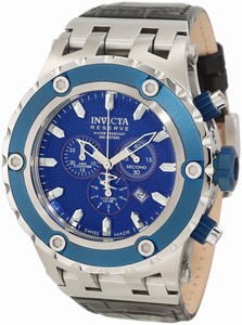 Invicta Blue Dial Chronograph Stop-watch Watch #10085 (Men Watch)