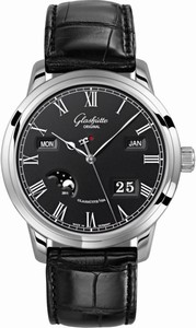 Glashutte Original Black Automatic Watch # 100-02-25-12-05 (Men Watch)