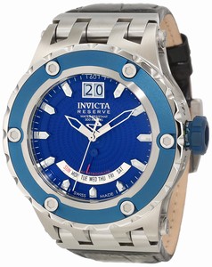 Invicta Blue Dial Stainless steel Band Watch # 10100 (Men Watch)