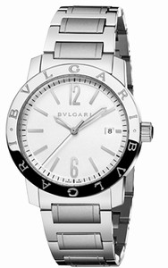 Bvlgari Automatic Date Stainless Steel Watch # 102110 (Men Watch)