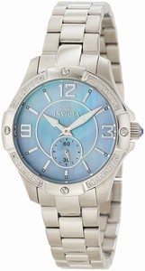 Invicta Blue Dial Stainless Steel Band Watch #10218 (Women Watch)