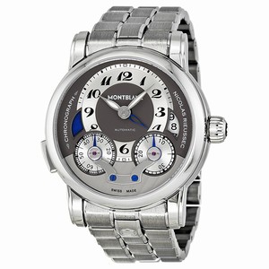 MontBlanc Nicolas Rieussec Automatuc Monopusher Chronograph Stainless Steel Watch# 102336 (Men Watch)