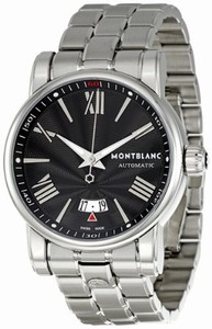 MontBlanc Star 4810 Automatic Roman Numerals Date Black Dial Stainless Steel Watch #102340 (Men Watch)