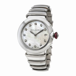 Bvlgari Automatic Dial Color Mother Of Pearl Watch #102382 (Women Watch)