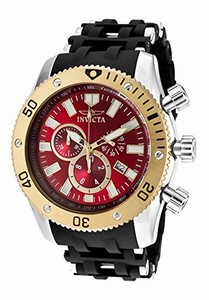 Invicta Swiss Quartz Red Watch #10252 (Men Watch)