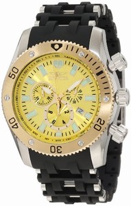 Invicta Swiss Quartz Yellow Watch #10253 (Men Watch)