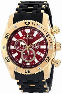 Invicta Swiss Quartz Red Watch #10255 (Men Watch)