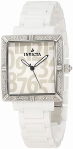 Invicta Quartz Analog White Ceramic Watch # 10265 (Women Watch)