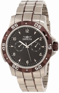 Invicta Black Dial Stainless Steel Band Watch #10308 (Men Watch)